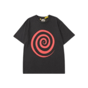Spiral Black Graphic T-Shirt