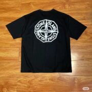 Stone Island Black Graphic Logo