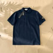 Stone Island Navy Blue Polo Shirt