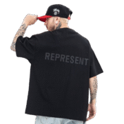 Stussy REPRESENT Black T - Shirt