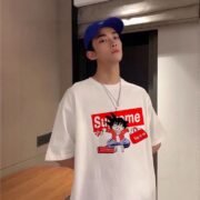 Supreme Goku Graphic Tee in Clean White