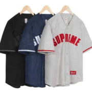 Supreme Ultrasuede Mesh Baseball Novel Jersey