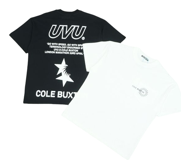 UVU x Cole Buxton Black-White Street T-Shirt