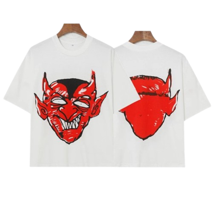 Unknown Red Demon Face White T-Shirt