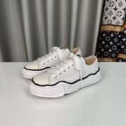 Unique White Sneakers with Black Outsole