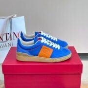 Valentino's Striking Blue - Orange Sneakers