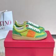 Valentino's Vibrant Green - Orange Sneakers